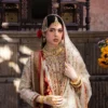jamawar suit ivory kamdani jaal dupatta bridal barat zardozi Multan Hammad Bespoke Official