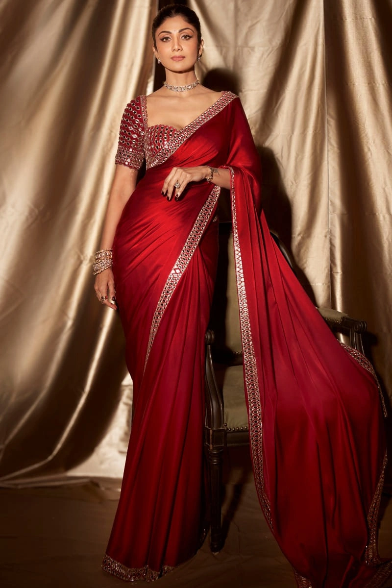 satin saree ruby formal seated mirror blouse full length Hammad Bespoke Official.webp satin saree ruby formal seated mirror blouse full length Hammad Bespoke Official