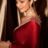satin saree mirror blouse shoulder detail sheesha handwork Hammad Bespoke Official.webp Layla Mirat