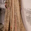 Embroidered cuff detail with gold resham on angrakha suit sleeve - Hammad Bespoke Official
